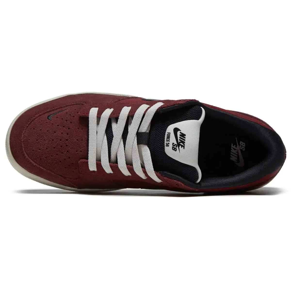 Nike SB Force 58 Shoes - Dark Team Red/Black/Black/Light Orewood Brown