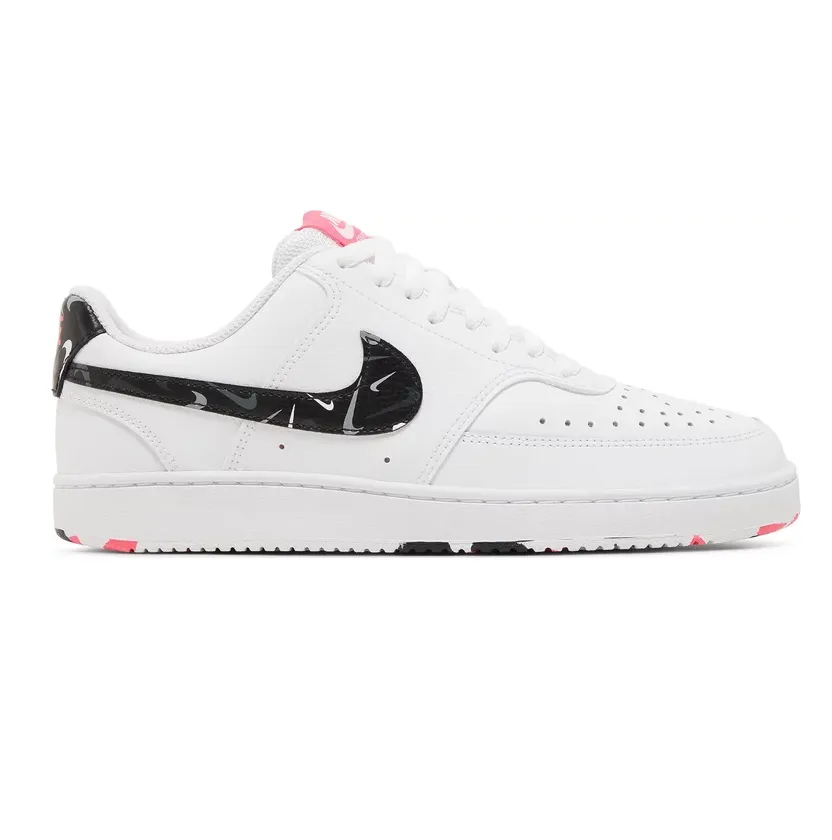 Nike Women's Court Vision Low Shoes - White / Pink / Multi