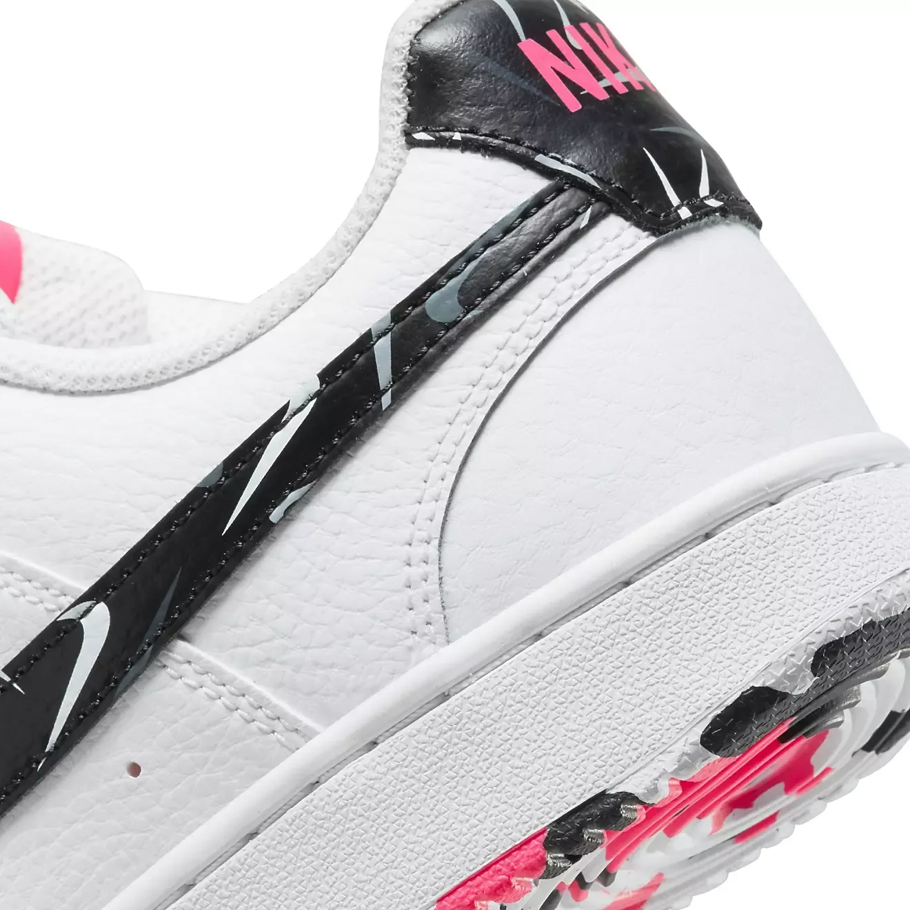 Nike Women's Court Vision Low Shoes - White / Pink / Multi