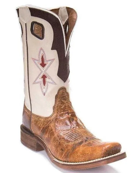 Nocona Women's Hero Sedinia Tan Square Toe Western Boots - NL5400