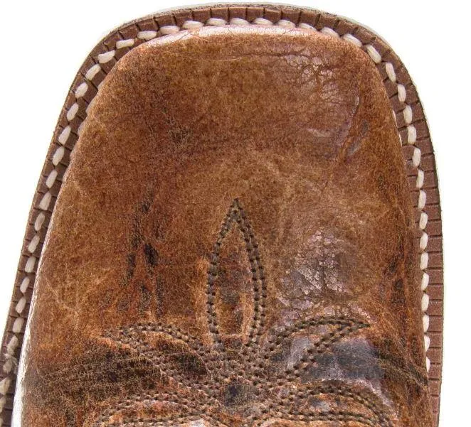 Nocona Women's Hero Sedinia Tan Square Toe Western Boots - NL5400