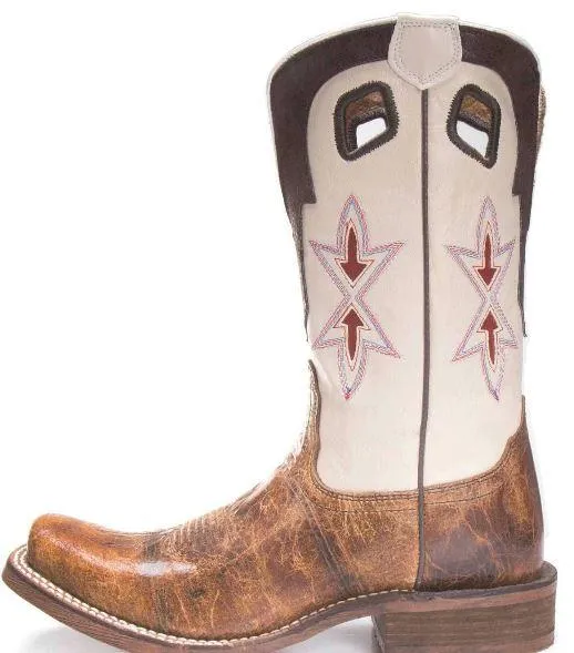 Nocona Women's Hero Sedinia Tan Square Toe Western Boots - NL5400