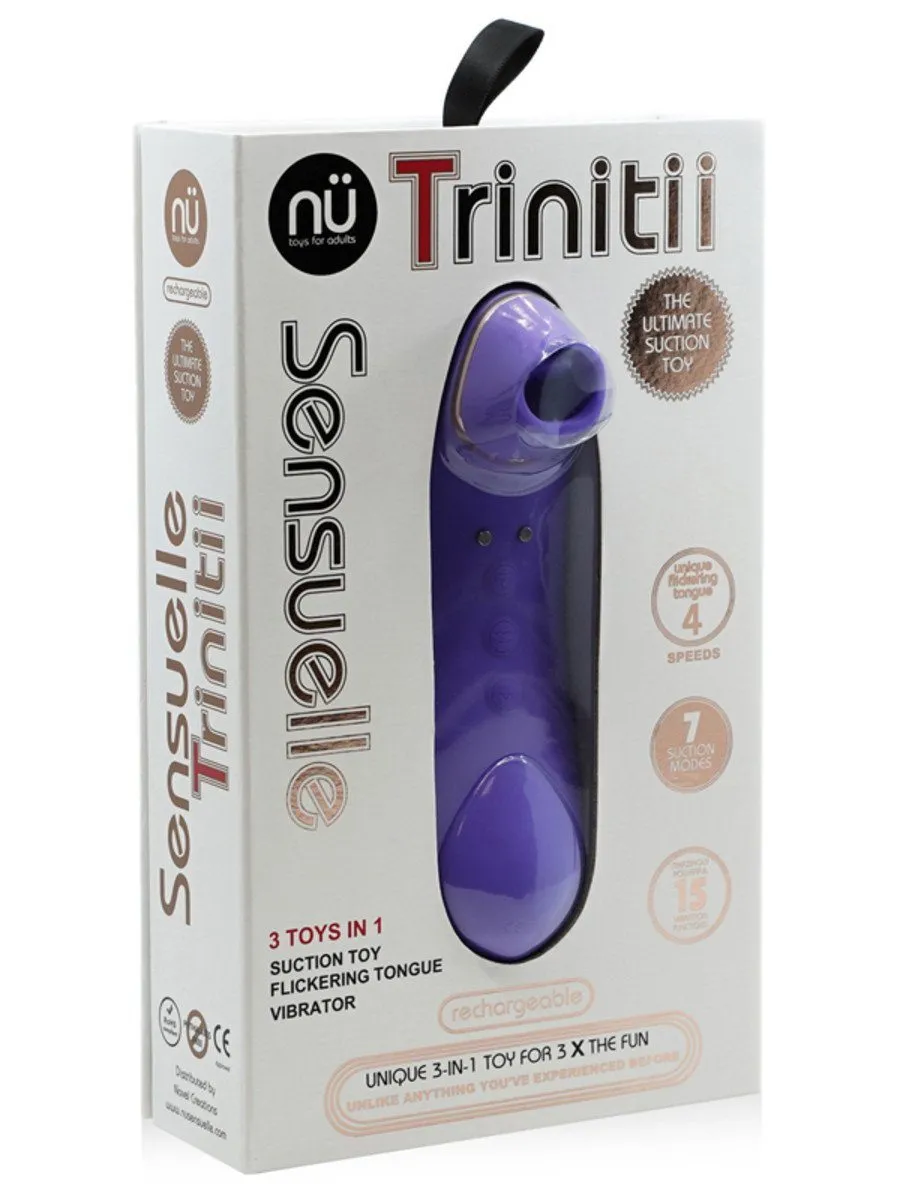 Nu Sensuelle Trinitii Flickering & Suction Clit Massager