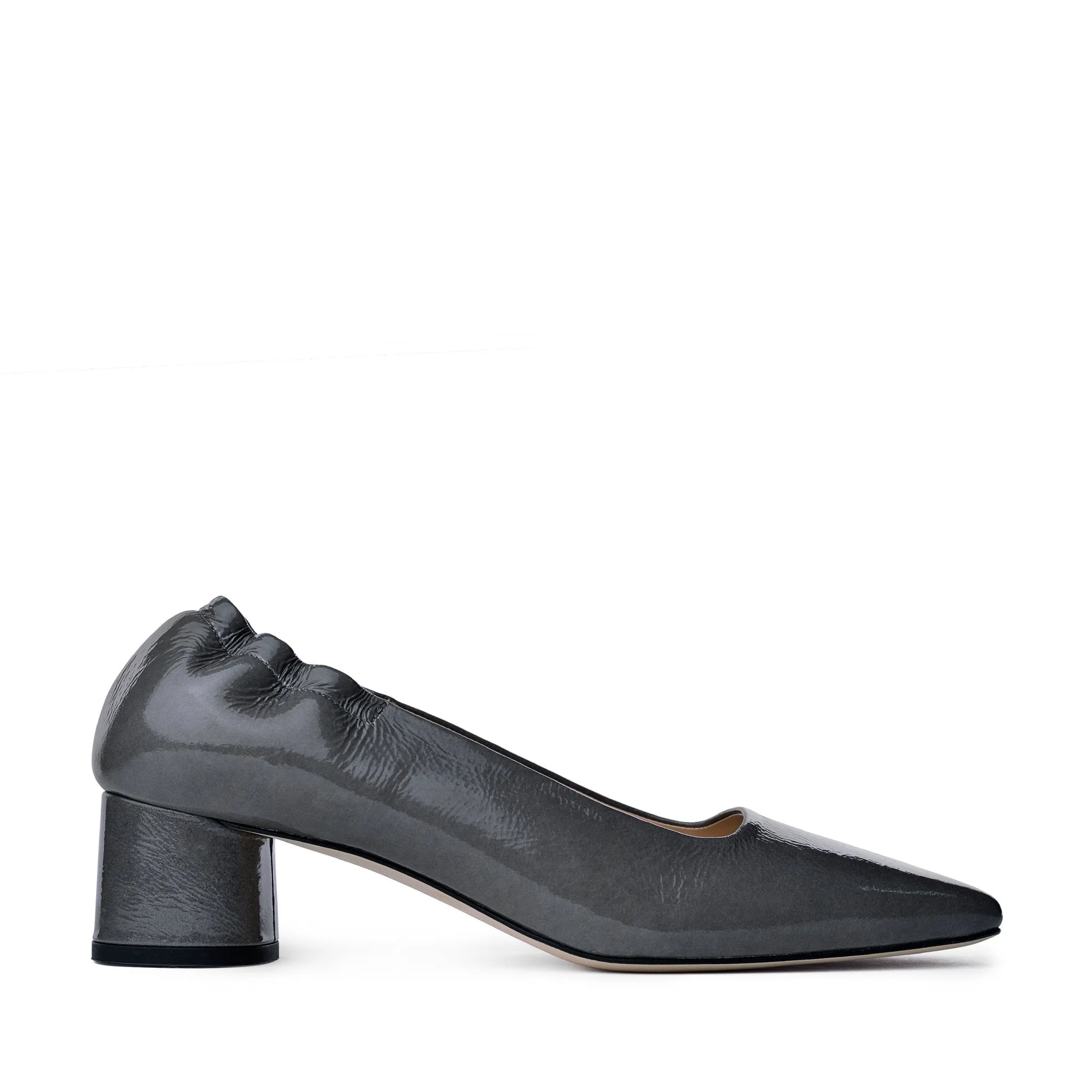 Nyoko Grey Soft Naplak Pumps