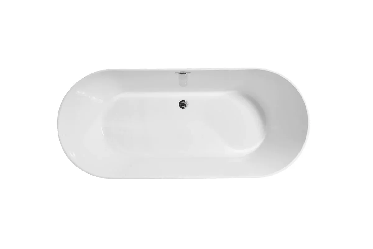 Odette 71" Soaking Roll Top Bathtub