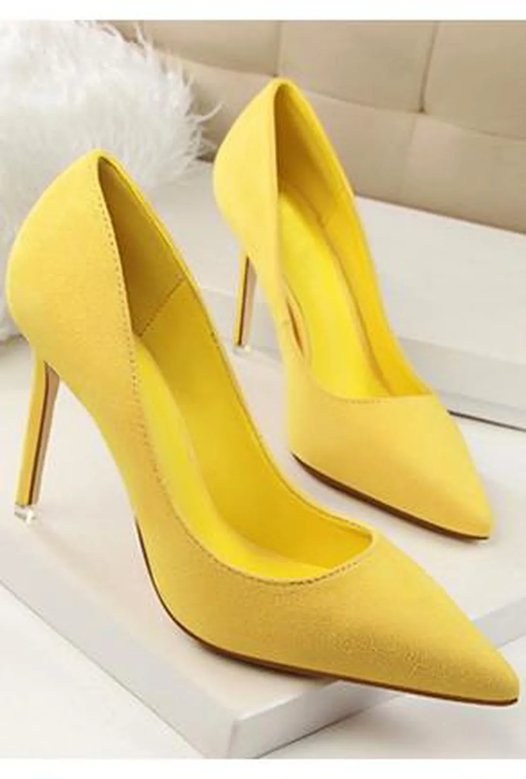 OLIVIA - SUEDE PUMPS HEELS