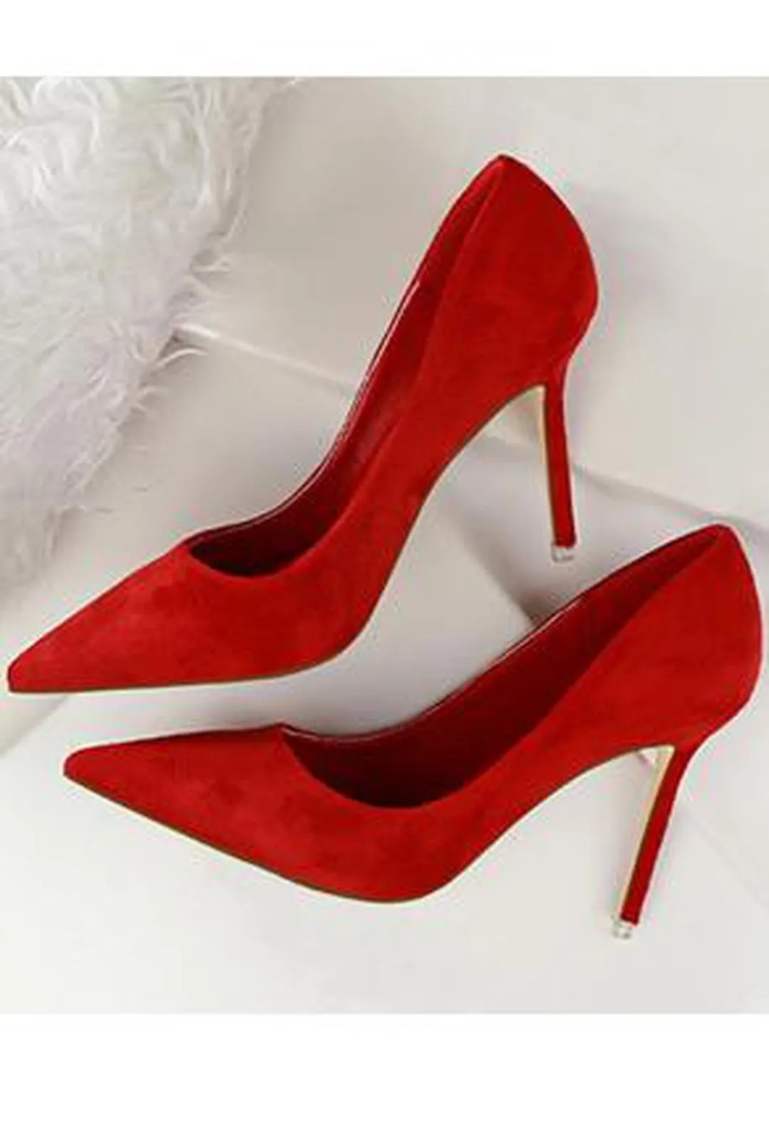 OLIVIA - SUEDE PUMPS HEELS