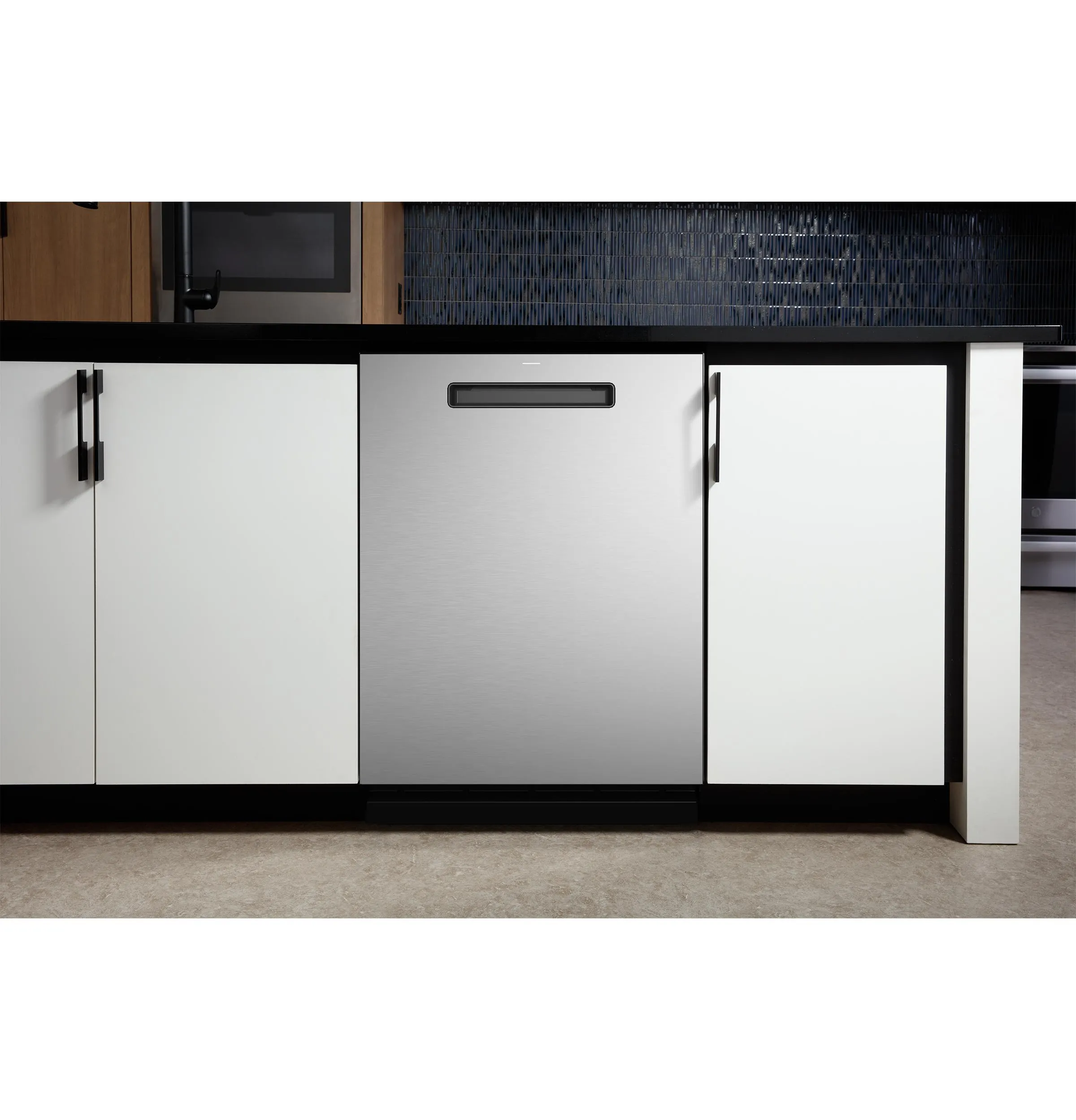 PDP715SYVFS GE Profile™ ENERGY STAR® Fingerprint Resistant Top Control Stainless Interior Dishwasher with Microban™ Antimicrobial Technology with Sanitize Cycle