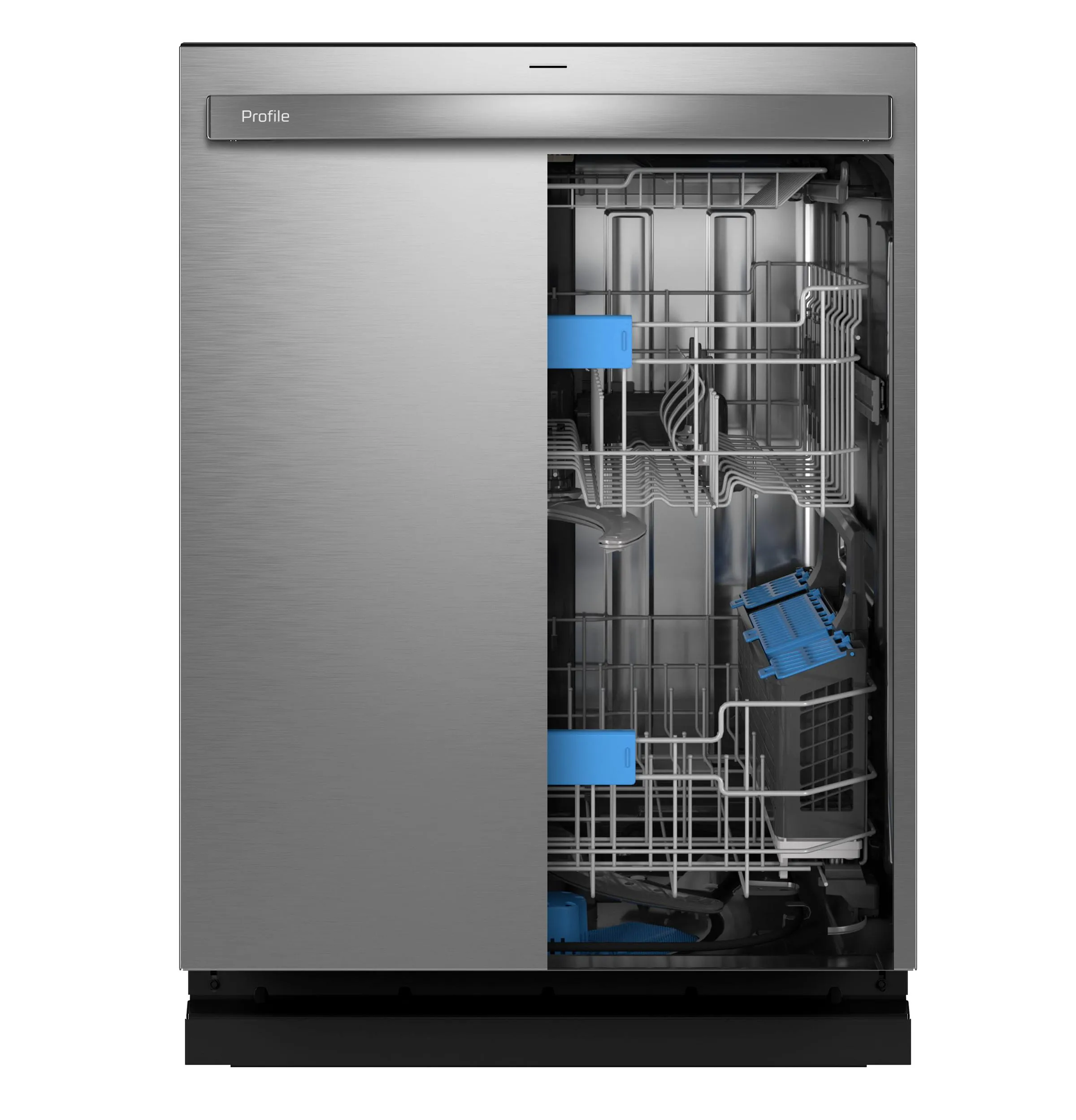 PDP715SYVFS GE Profile™ ENERGY STAR® Fingerprint Resistant Top Control Stainless Interior Dishwasher with Microban™ Antimicrobial Technology with Sanitize Cycle