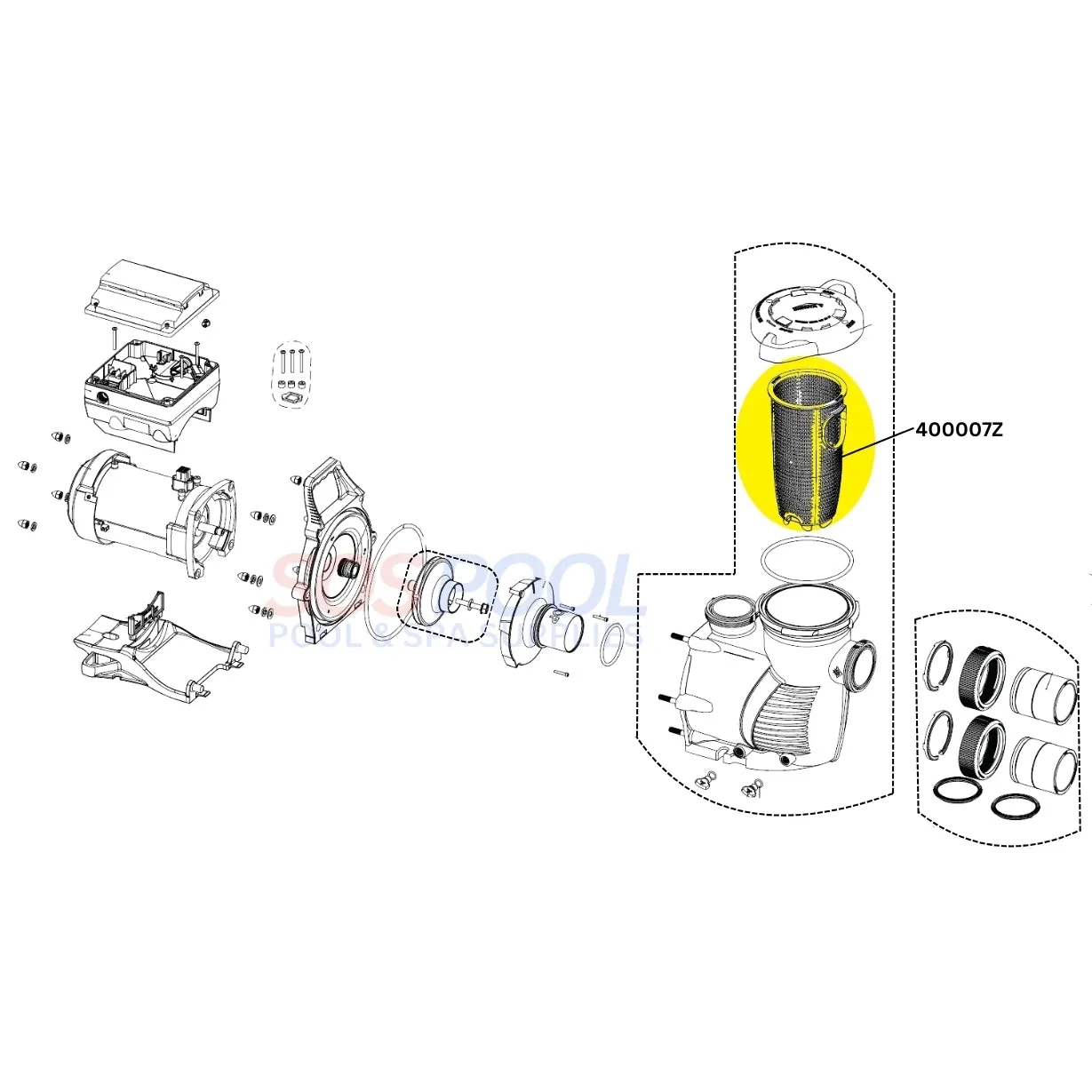 Pentair Basket for WhisperfloXF and IntellifloXF Pumps | 400007Z