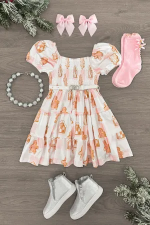 Pink Gingerbread Cookie Dress