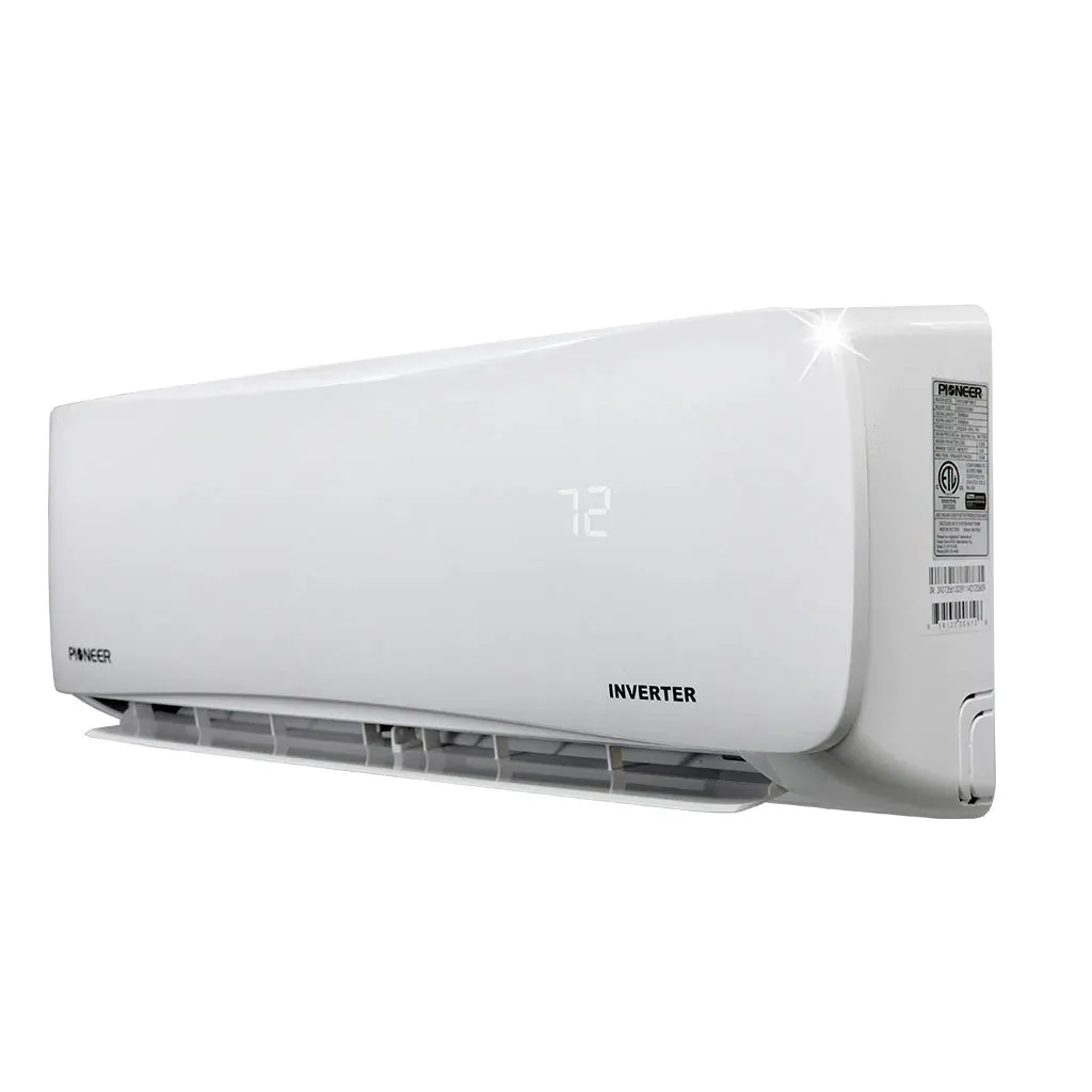 Pioneer® 12,000 BTU 23.1 SEER2 Ductless Mini-Split Inverter   Energy-Star Air Conditioner Heat Pump System Full Set 230V