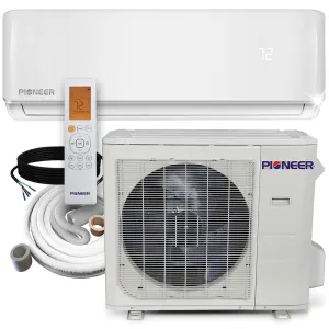 Pioneer® 30,000 BTU 18.6 SEER2 Ductless Mini-Split Inverter  Air Conditioner Heat Pump System Full Set 230V