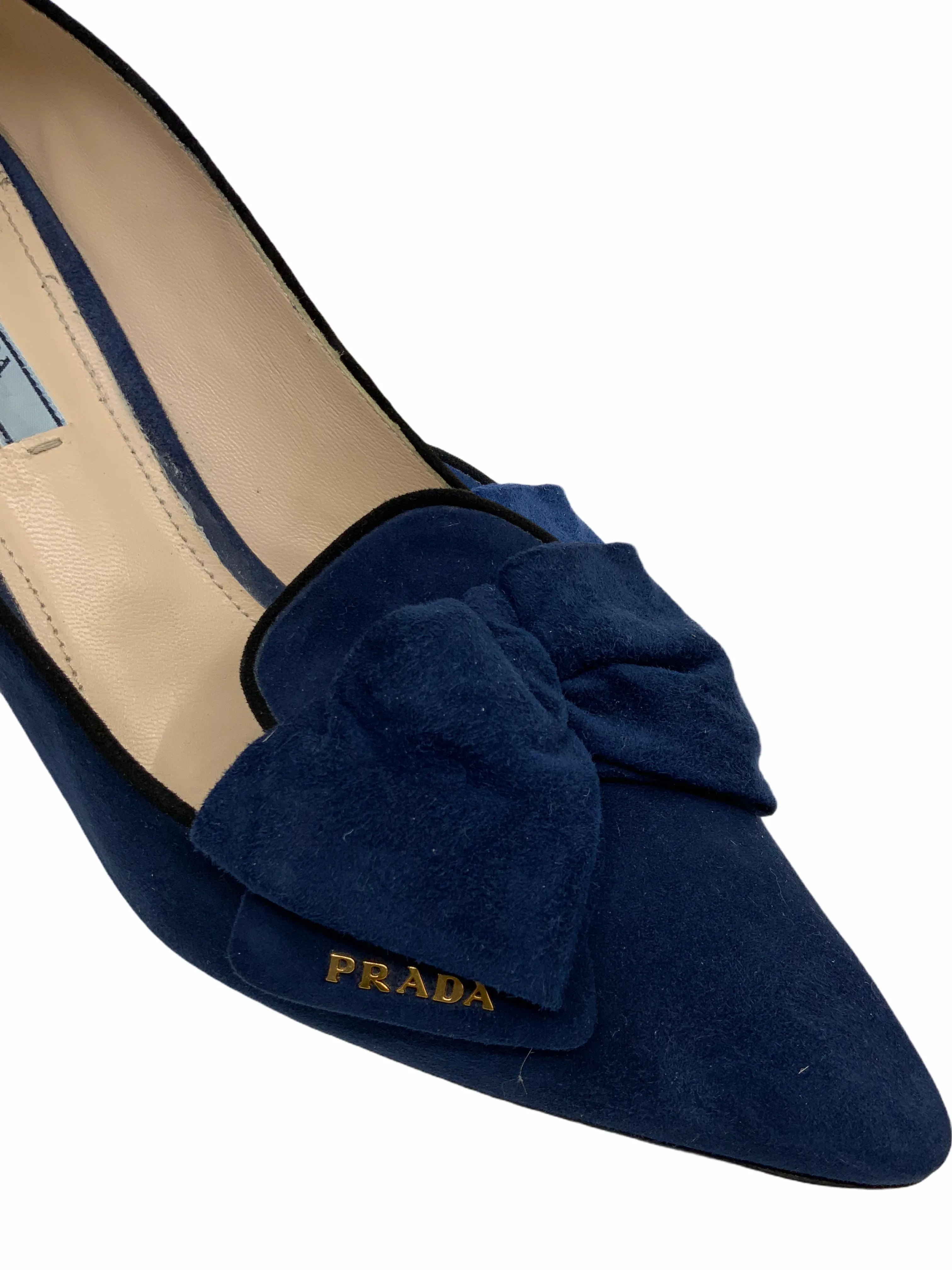 Prada Suede Bow Pumps Size 10