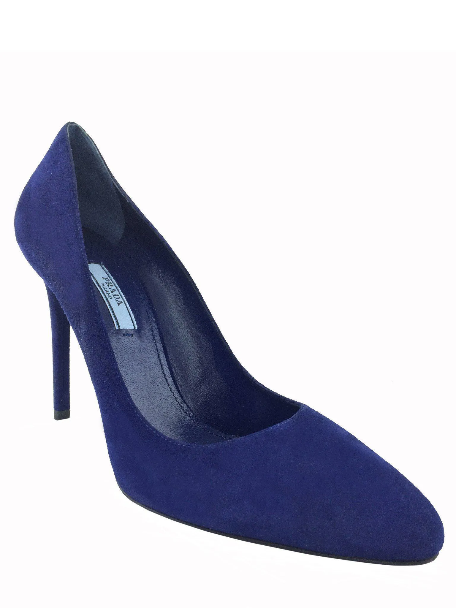 Prada Suede Point-Toe Pumps Size 9 | IT39