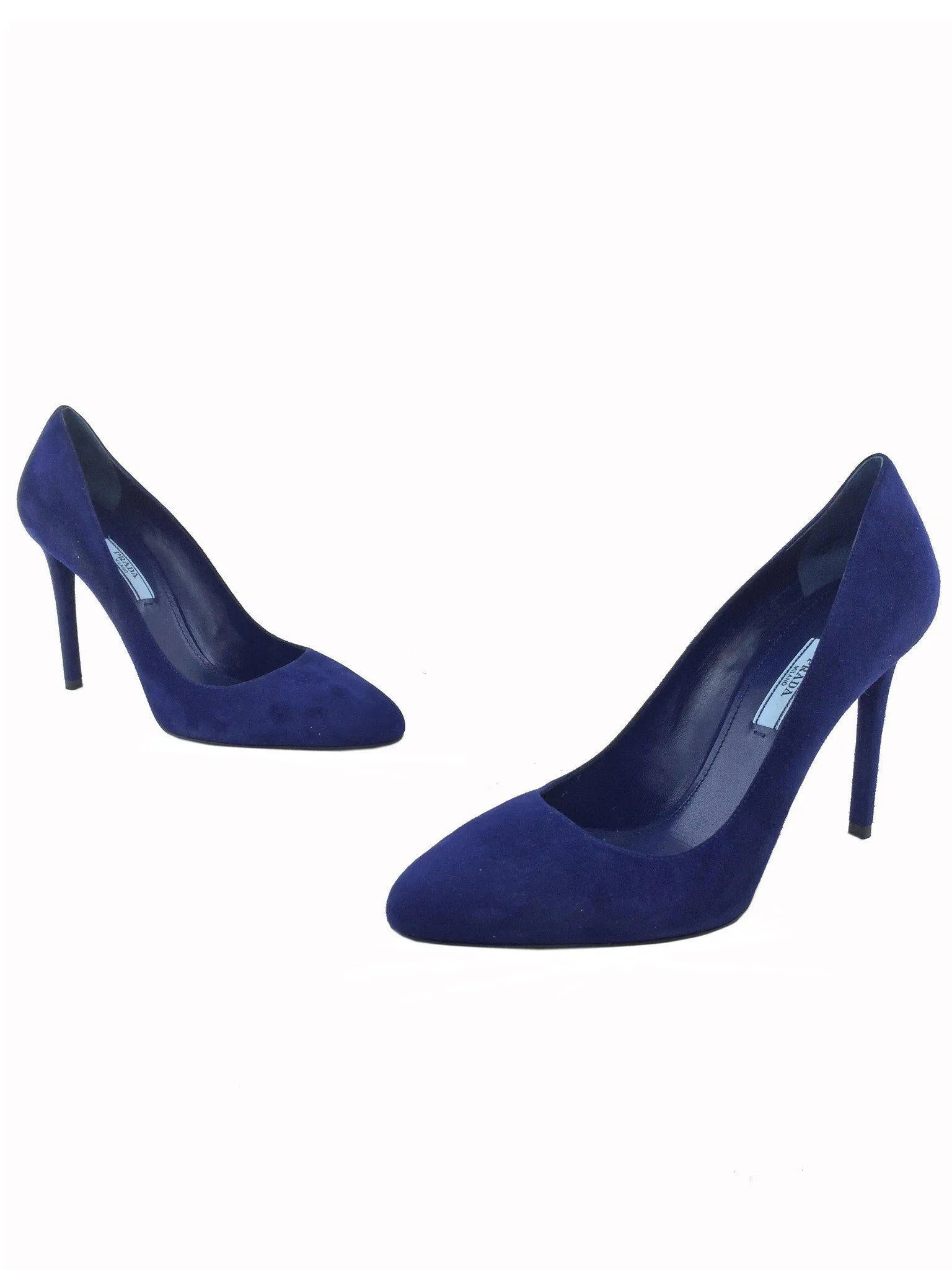 Prada Suede Point-Toe Pumps Size 9 | IT39