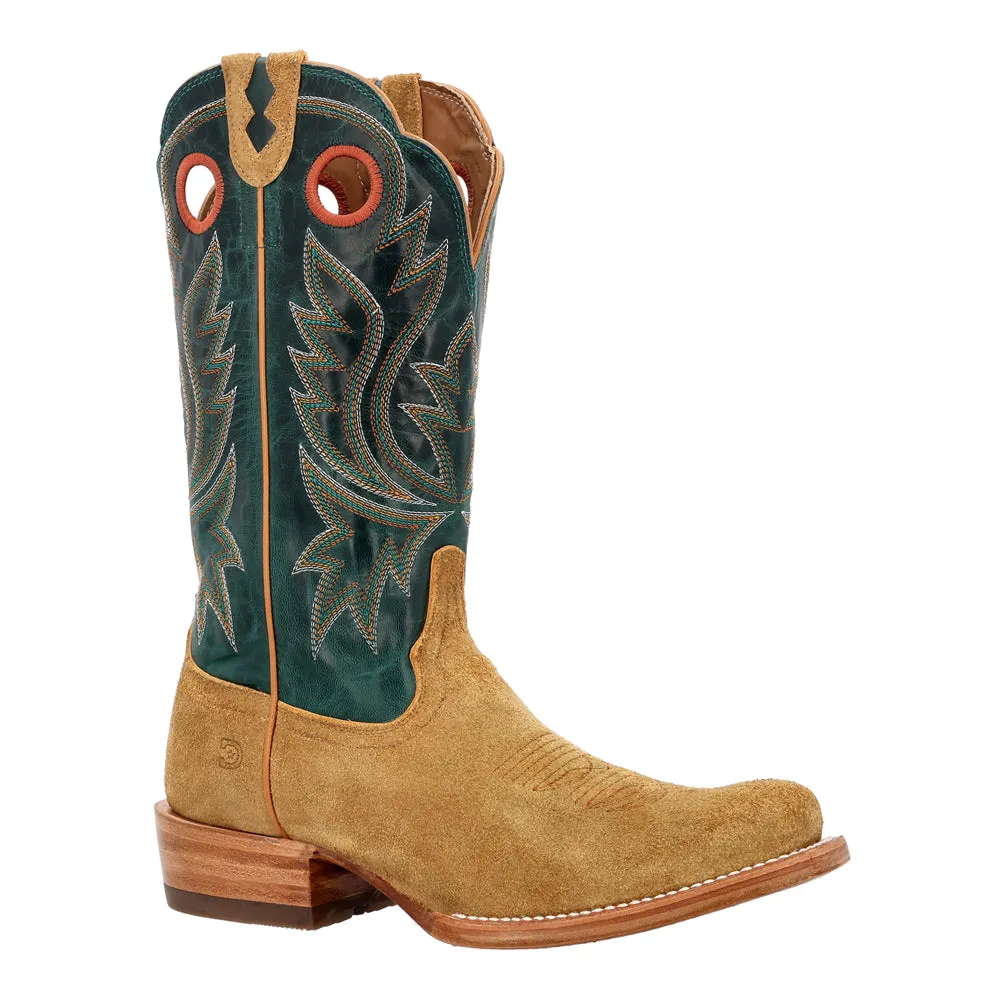 PRCA Collection Roughout Square Toe Cowboy Boots