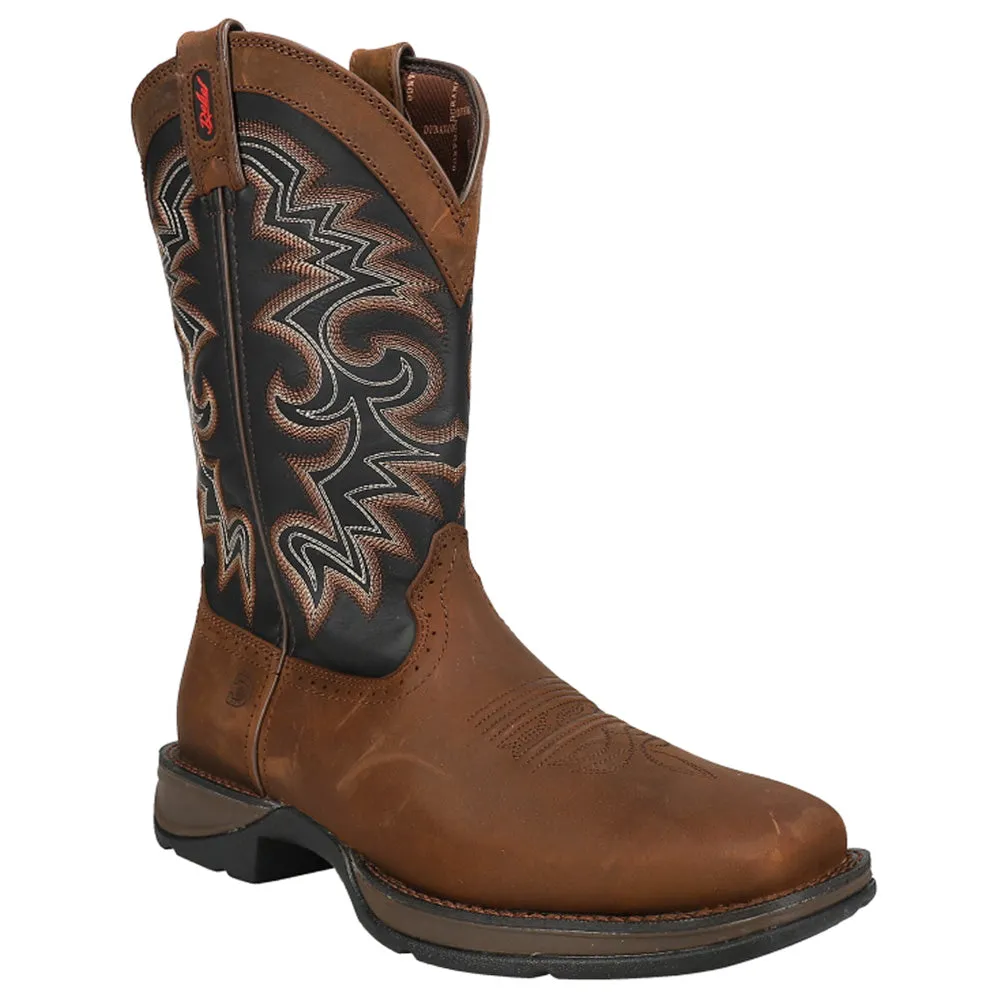 Rebel Wellington Square Toe Boots