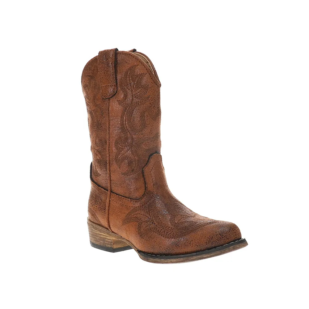 Riley Classic Snip Toe Cowboy Boots (Little Kid-Big Kid)