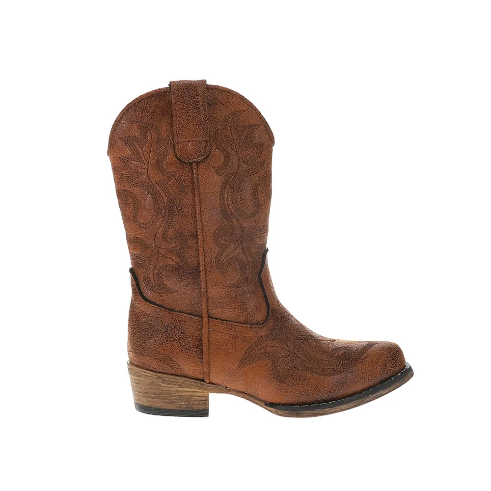 Riley Classic Snip Toe Cowboy Boots (Little Kid-Big Kid)