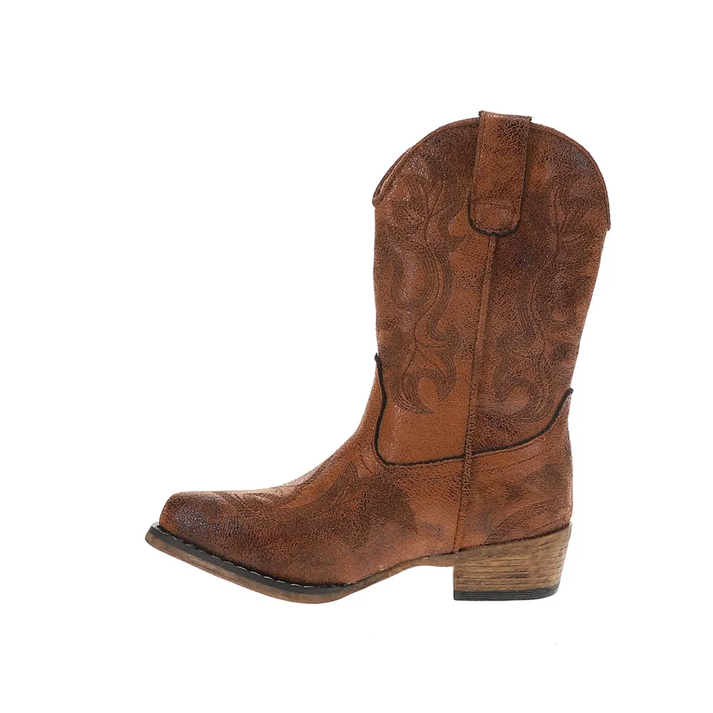 Riley Classic Snip Toe Cowboy Boots (Little Kid-Big Kid)