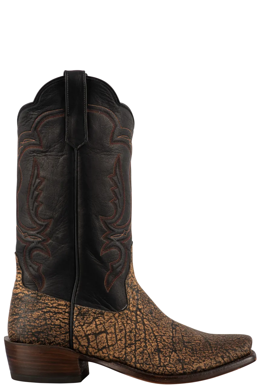 Rios of Mercedes Men's Cape Buffalo Cowboy Boots - Tan