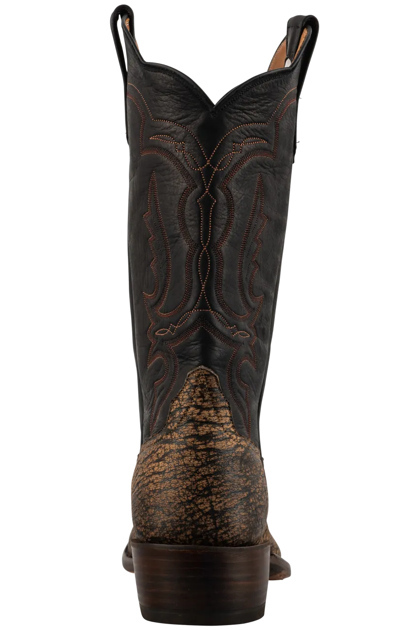 Rios of Mercedes Men's Cape Buffalo Cowboy Boots - Tan