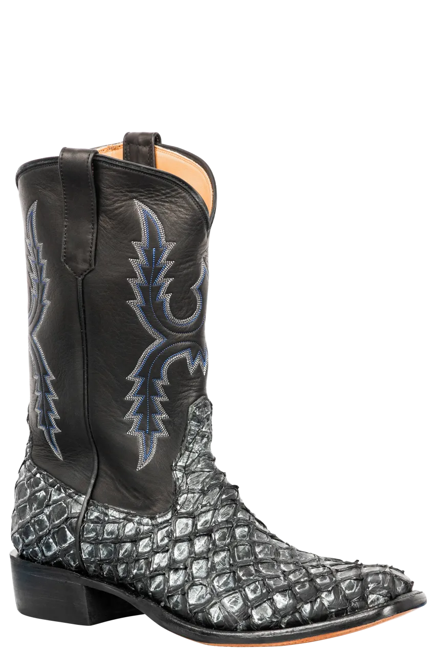 Rios of Mercedes Piraucu Cowboy Boots - Blue Steel