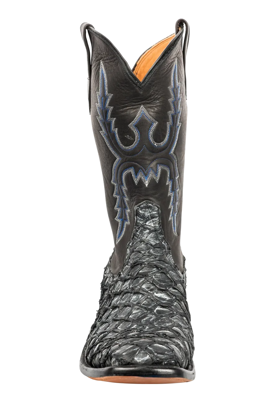 Rios of Mercedes Piraucu Cowboy Boots - Blue Steel