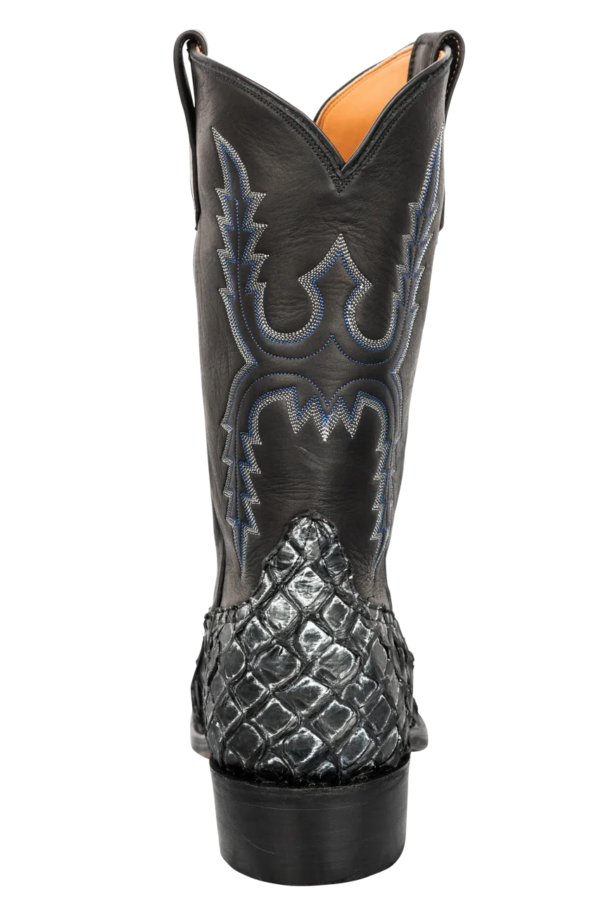 Rios of Mercedes Piraucu Cowboy Boots - Blue Steel