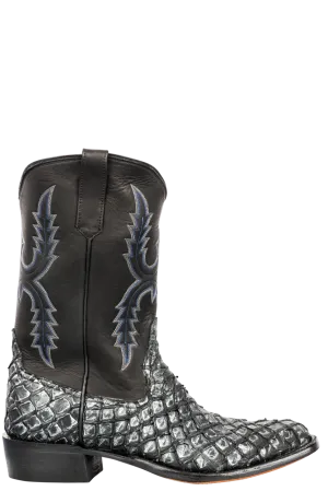 Rios of Mercedes Piraucu Cowboy Boots - Blue Steel