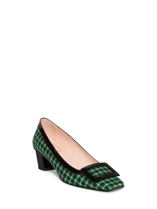 Roger Vivier   45mm Belle Vivier checked pumps 