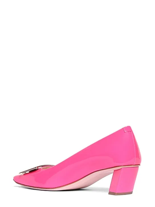 Roger Vivier   45mm Belle Vivier patent leather pumps 