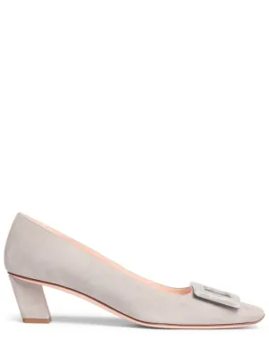 Roger Vivier   45mm Belle Vivier suede pumps 