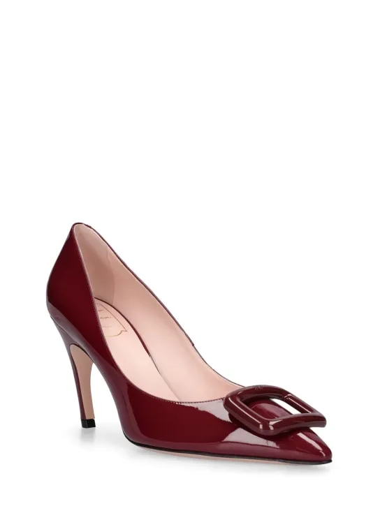 Roger Vivier   85mm Choc patent leather pumps 