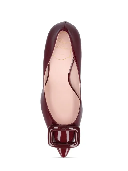 Roger Vivier   85mm Choc patent leather pumps 