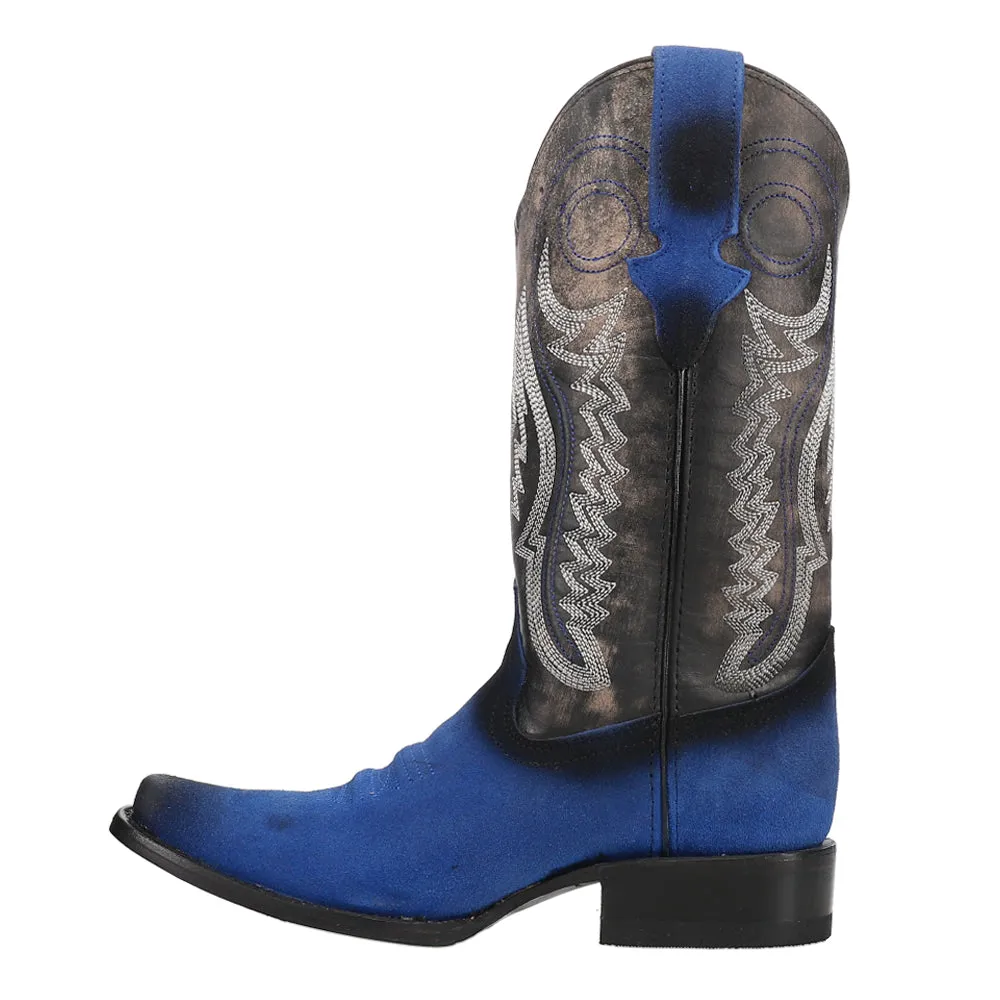 Roughrider Embroidered Narrow Square Toe Cowboy Boots