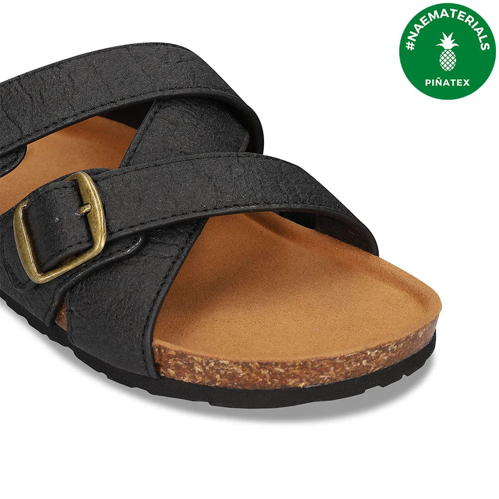 Samet Sandals Black