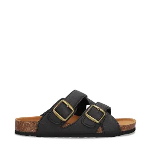 Samet Sandals Black