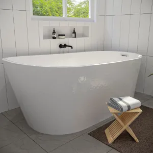 Shaia Freestanding Soaking Acrylic Bathtub