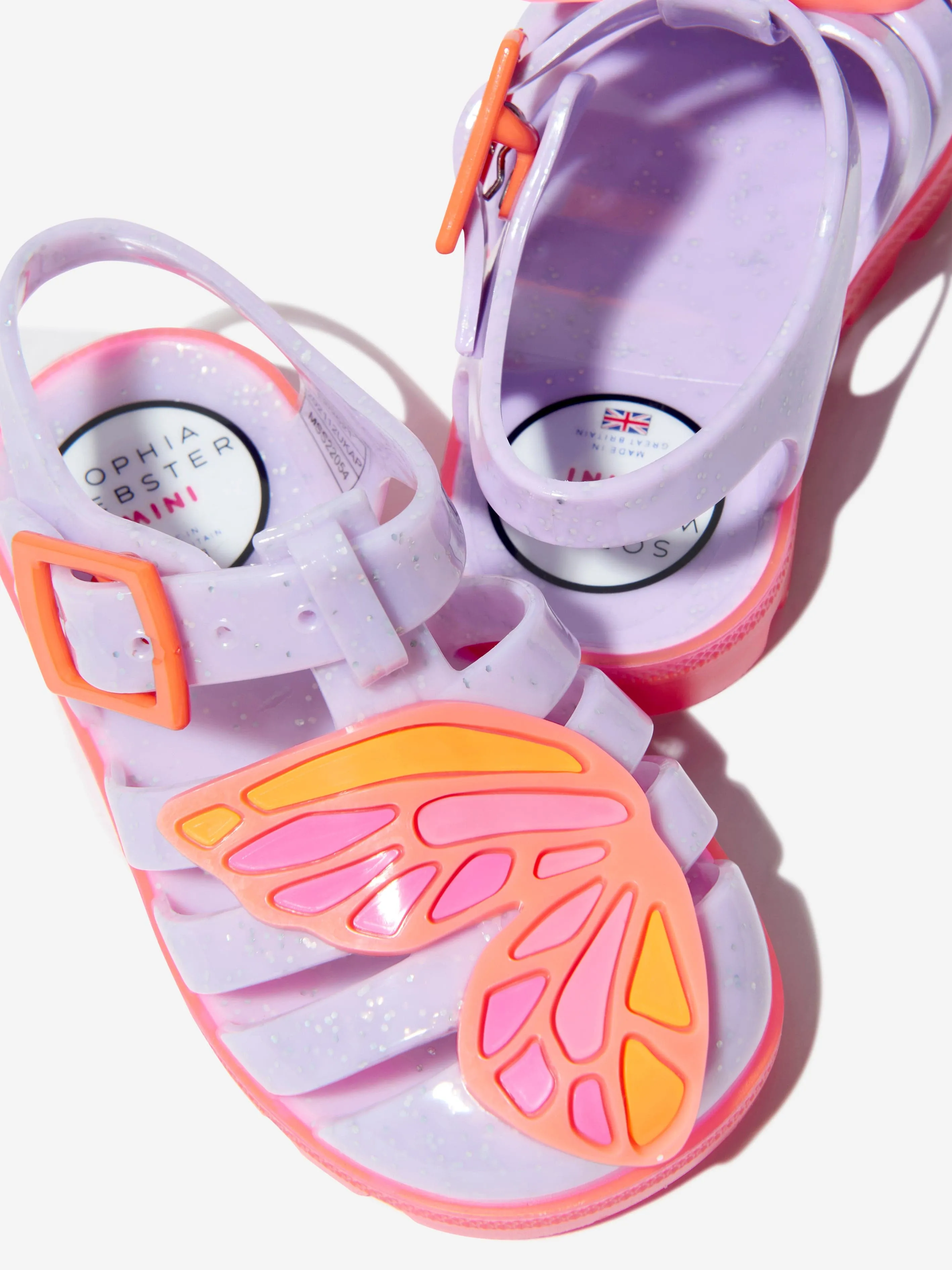 Sophia Webster Girls Butterfly Jelly Sandals in Lilac