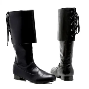 Sparrow Black  Pirate Mens Costume Boots