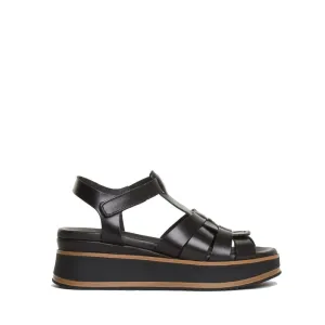 Stella Black Gladiator Chunky Sandals