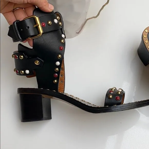 Studded Accent Gladiator Sandals - 7.5