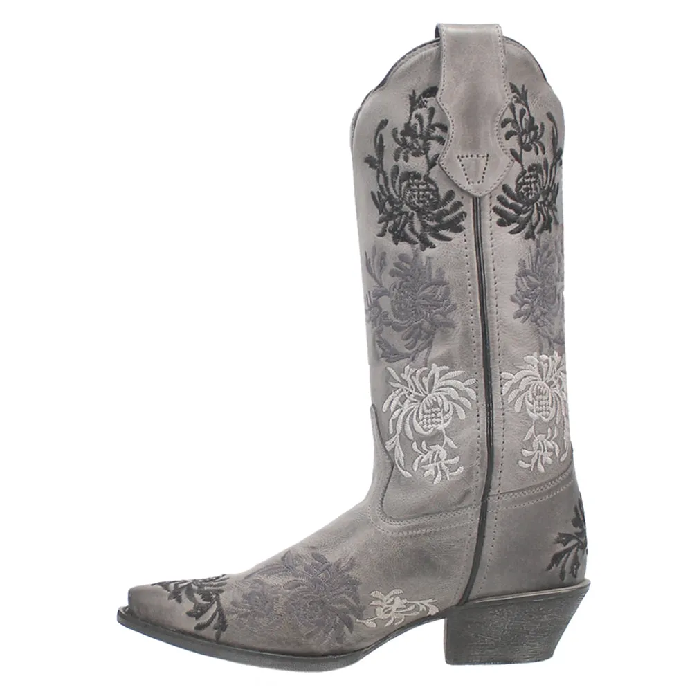 Sylvan Floral Embroidery Snip Toe Cowboy Boots