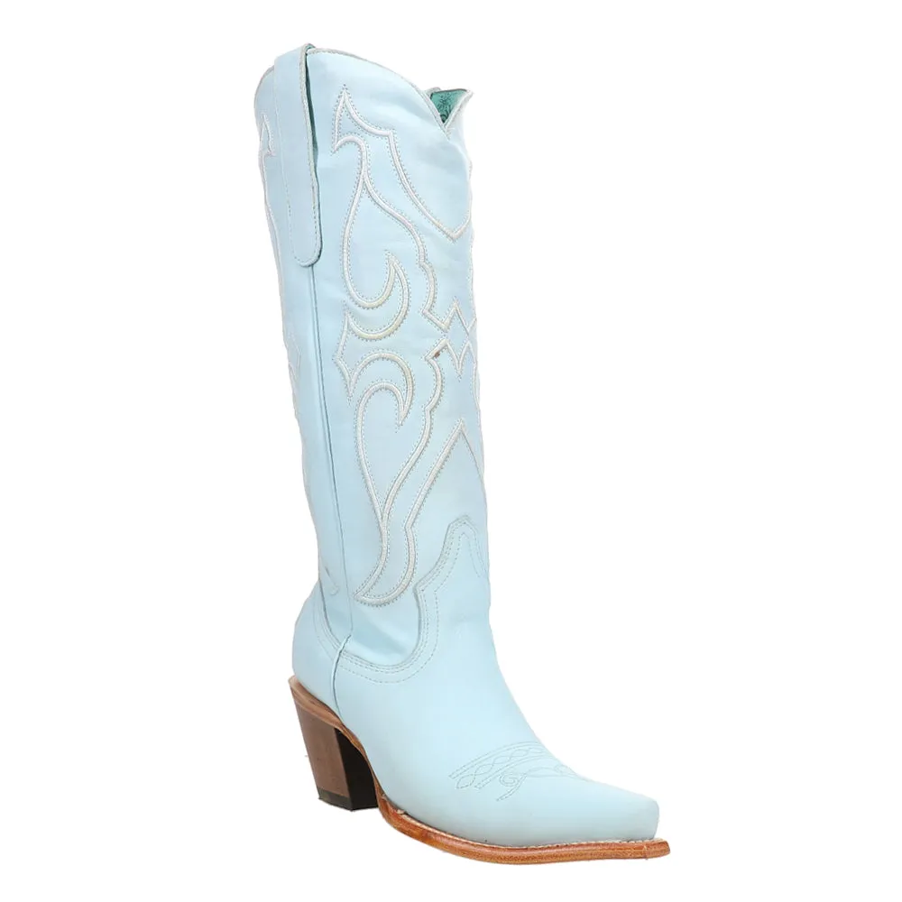 Tall Embroidered Snip Toe Cowboy Boots