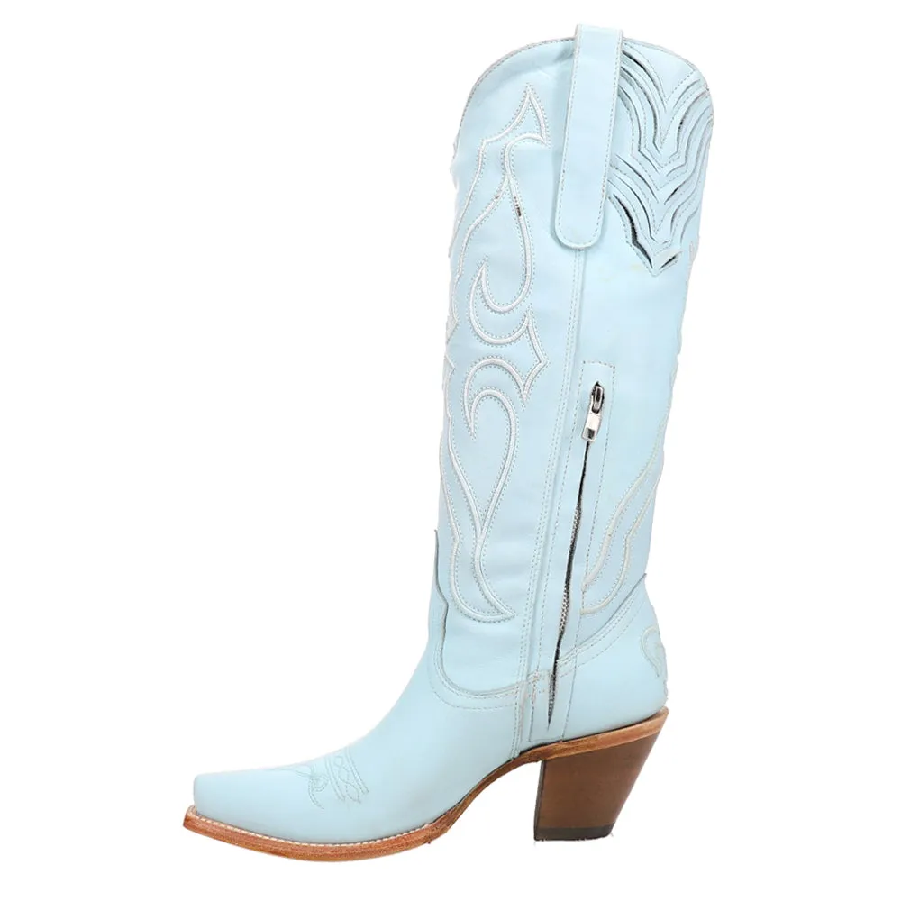 Tall Embroidered Snip Toe Cowboy Boots