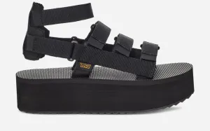 'Teva' Women's Flatform Mevia Sandal - Black