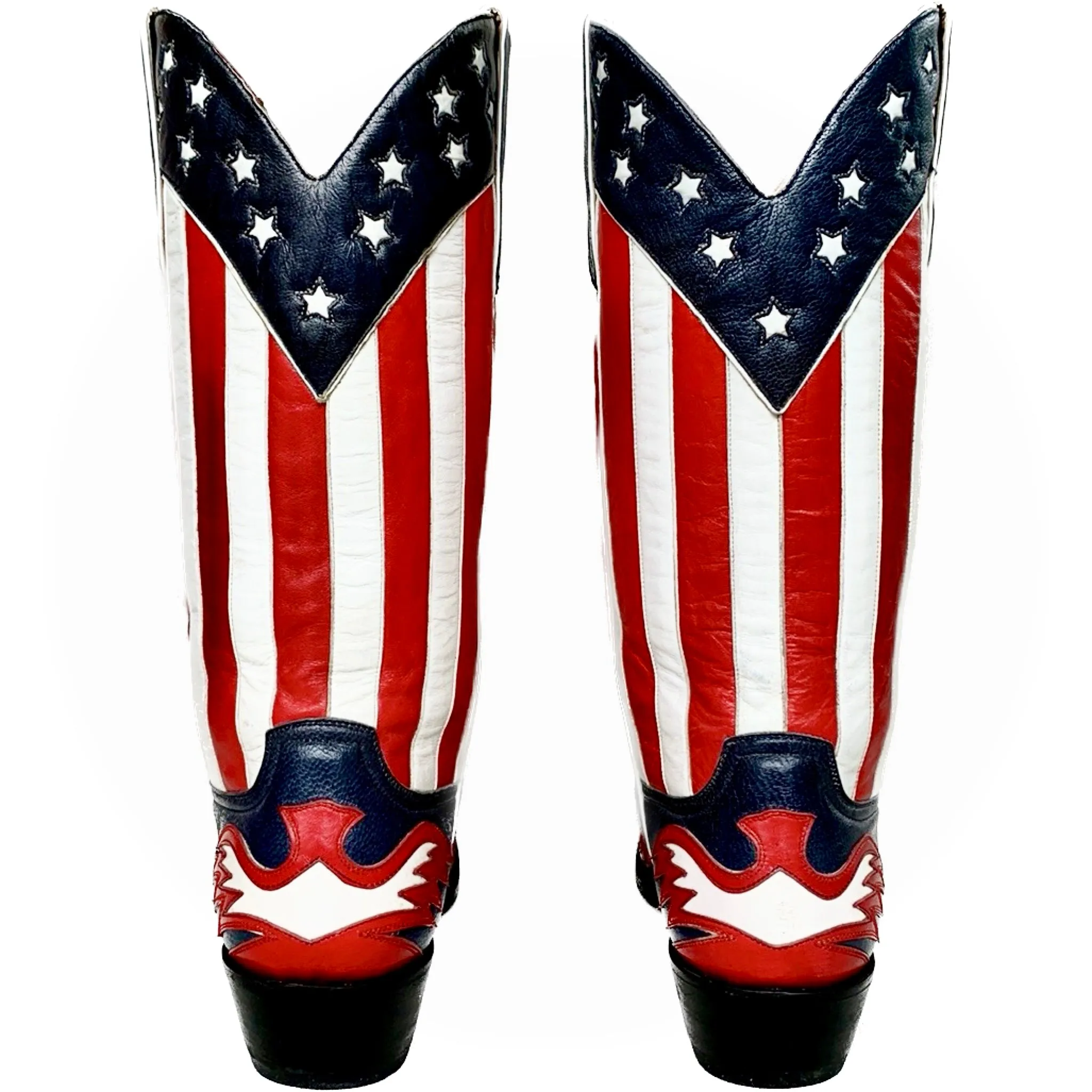 THE OLD GRINGO Vintage American Flag Stars & Stripes Eagle Tall Cowboy Western Boots