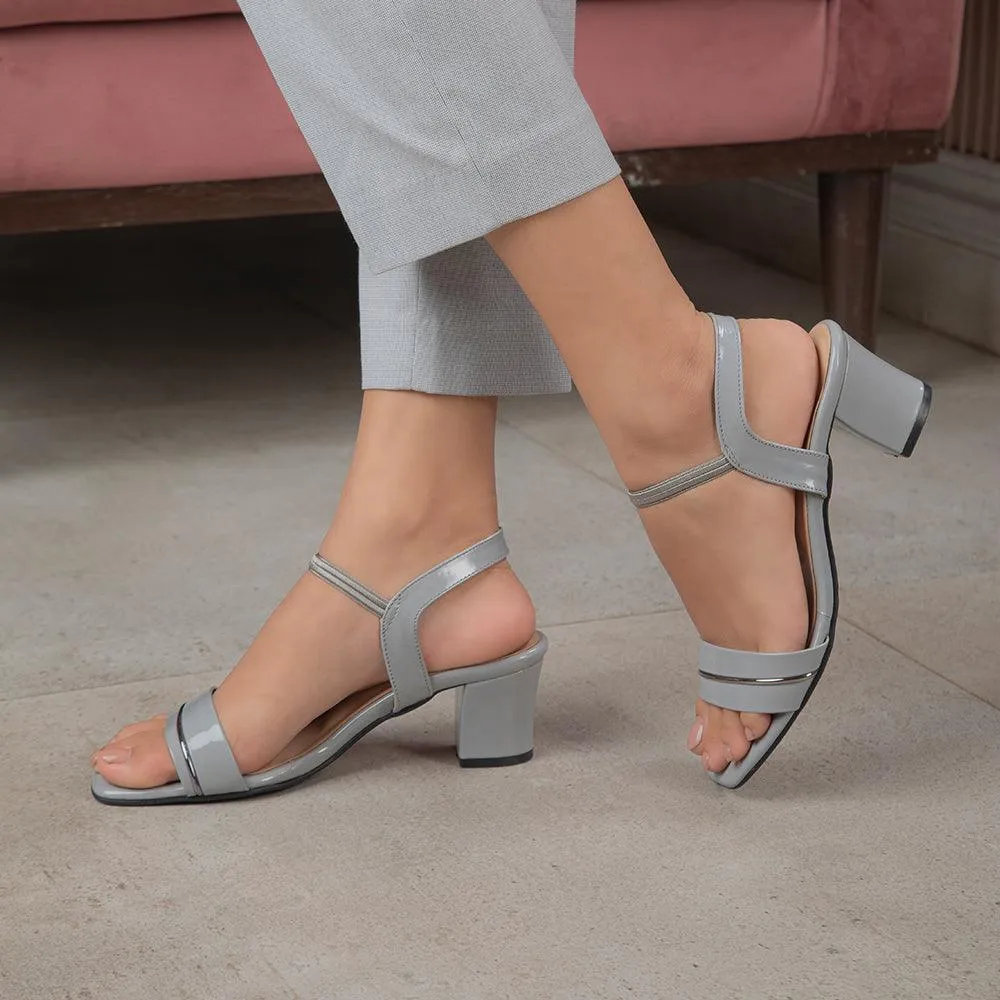 The Rachel Grey Women's Dress Block Heel Sandals Tresmode